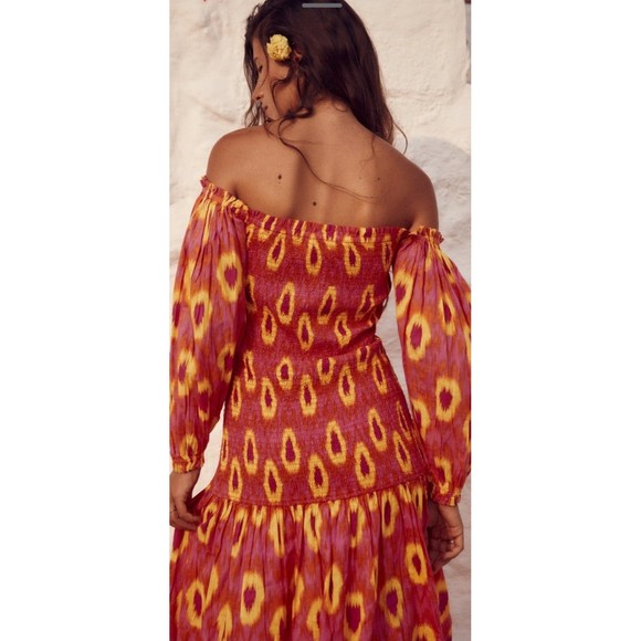 ZARA BLOGGER FAVORITE COTTON MIDI DRESS - Picture 6 of 15